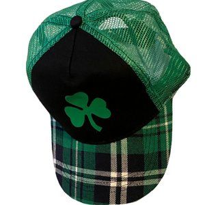 St. Patrick’s Day Trucker Cap Lucky Clover Green One Size Fits Most Ladies Hat